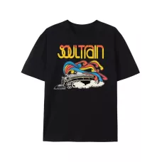 メンズ ソウル トレイン グラフィック コットン Tシャツ